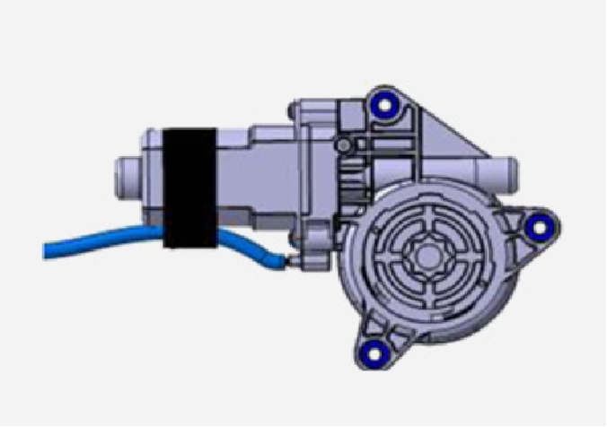 Gear box for window glass lifter